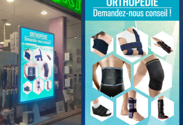 Vidéo commerciale de vitrine pour mettre en avant le rayon orthopédie.